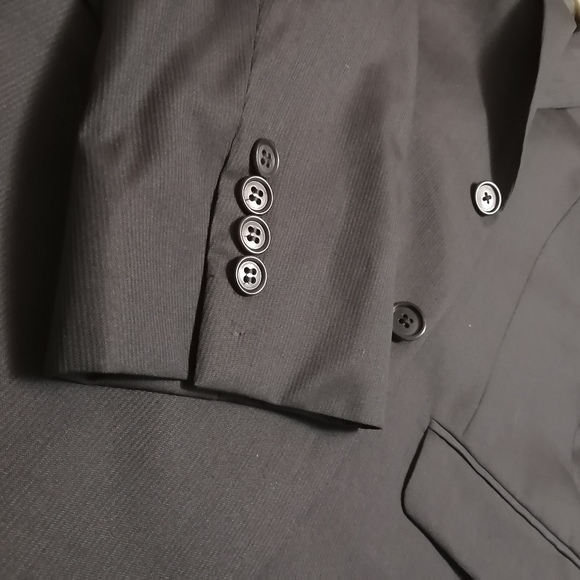 Calvin Klein Silk And Wool Single Breasted Suit Jacket Blazer Size 38S Gray. - Picture 5 of 7